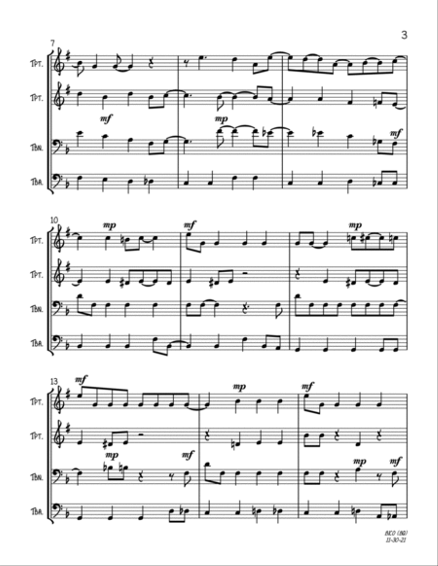 Baby, It's Cold Outside Baby, It's Cold Outside Trombone scores gallery preview page 3