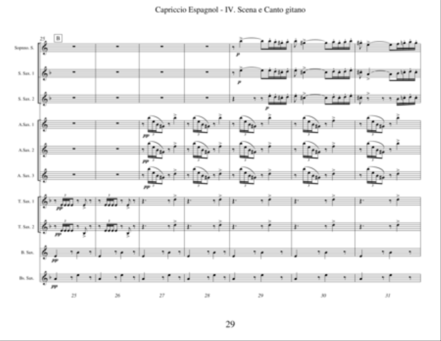 Symphony No. 4 Bass Saxophone scores gallery preview page 5