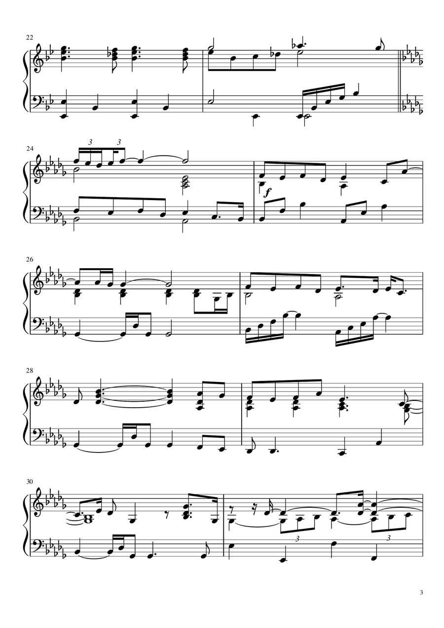 I See You (theme From Avatar) Piano Solo scores gallery preview page 3