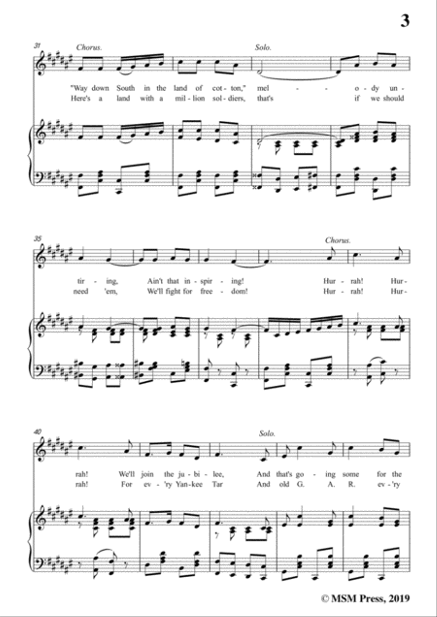 George M. Cohan-You're A Grand Old Rag,in F sharp Major,for Voice&Piano Voice scores gallery preview page 5