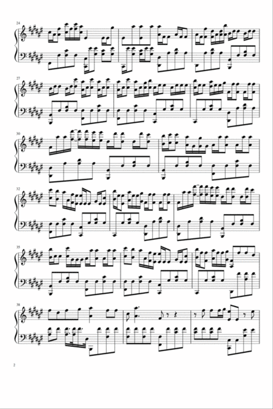 Faded Piano Solo scores gallery preview page 2