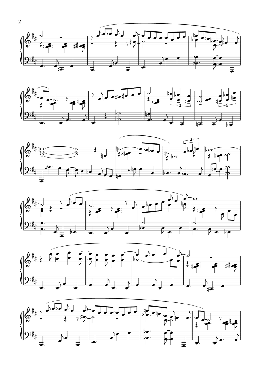 Wave Piano Solo scores gallery preview page 2