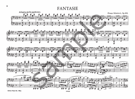 Fantasia in F minor Op. 103 (D940) for Piano