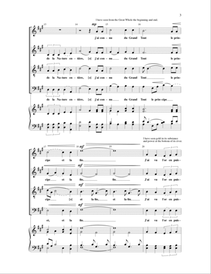 Encore un Mystere Encore un Mystere 4-Part scores gallery preview page 2