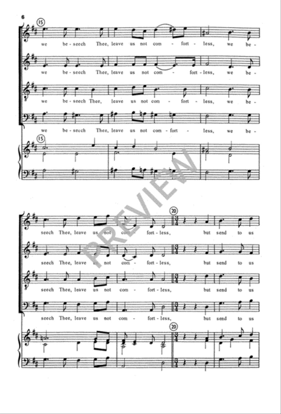 O God, the King of Glory O God, the King of Glory 4-Part scores gallery preview page 7