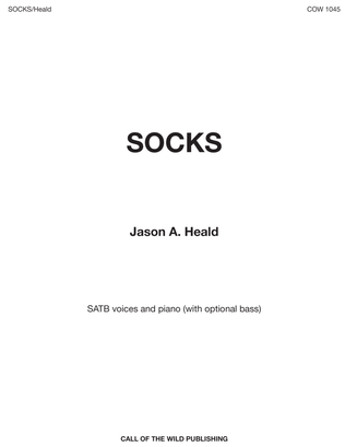 "Socks" for SATB voices and piano (with opt. bass)