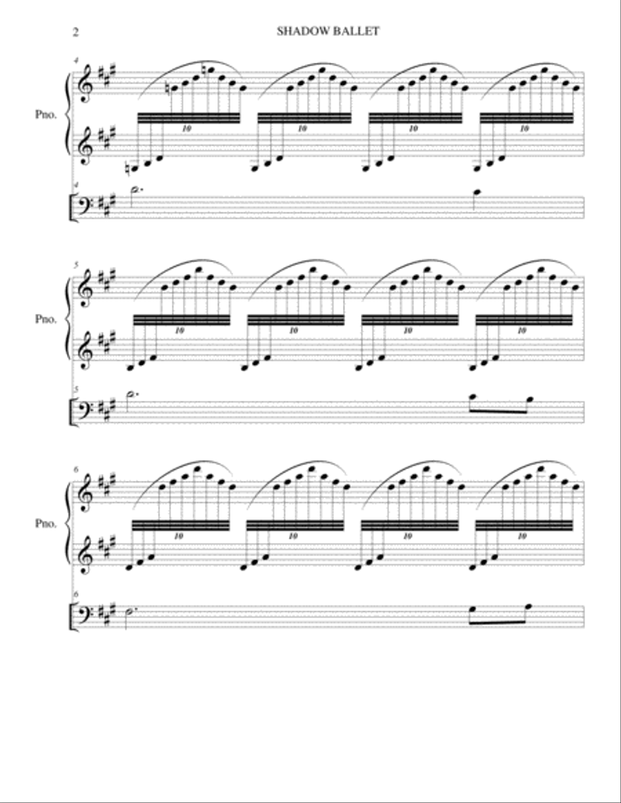 SHADOW BALLET SHADOW BALLET Piano scores gallery preview page 2