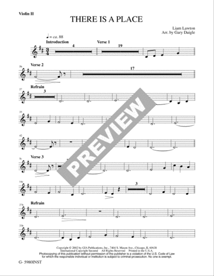 There Is a Place - Instrument edition Cello scores gallery preview page 3