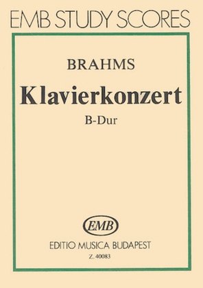 Book cover for Concerto for Piano and Orchestra in B Flat Major, Op. 83