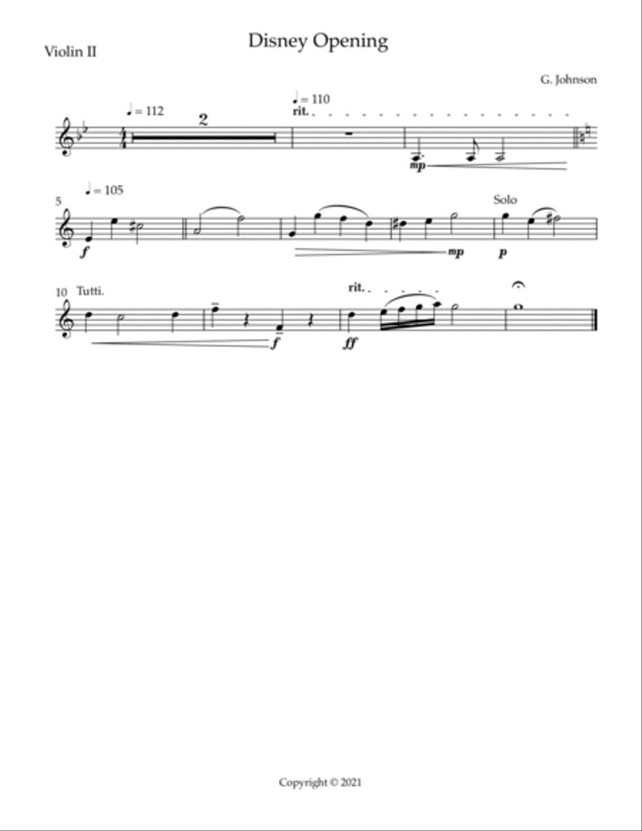 Opening Theme String Orchestra scores gallery preview page 5