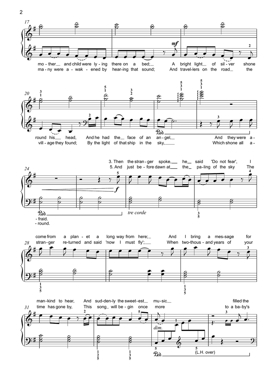 A Spaceman Came Travelling Piano Method scores gallery preview page 2