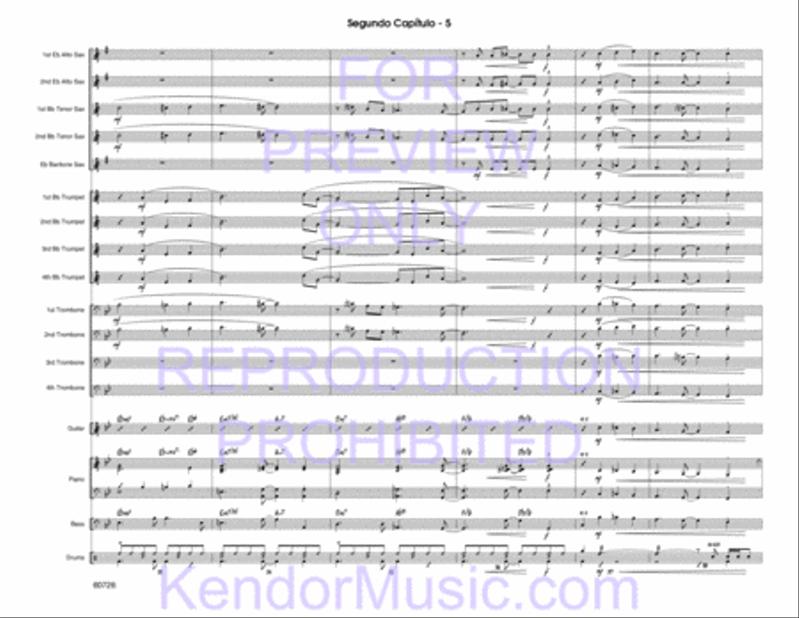 Segundo Capitulo (Full Score) Jazz Ensemble scores gallery preview page 7