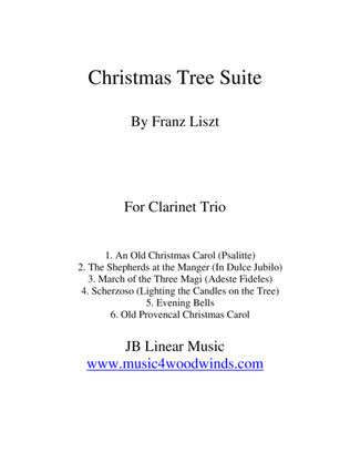 Book cover for Franz Liszt "Christmas Tree Suite" for Clarinet Trio