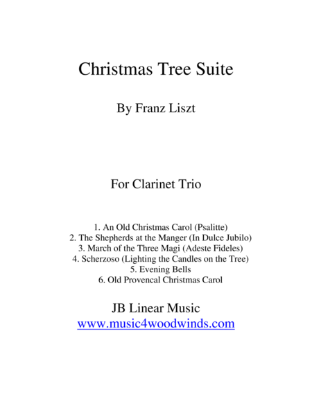 Franz Liszt "Christmas Tree Suite" for Clarinet Trio image number null