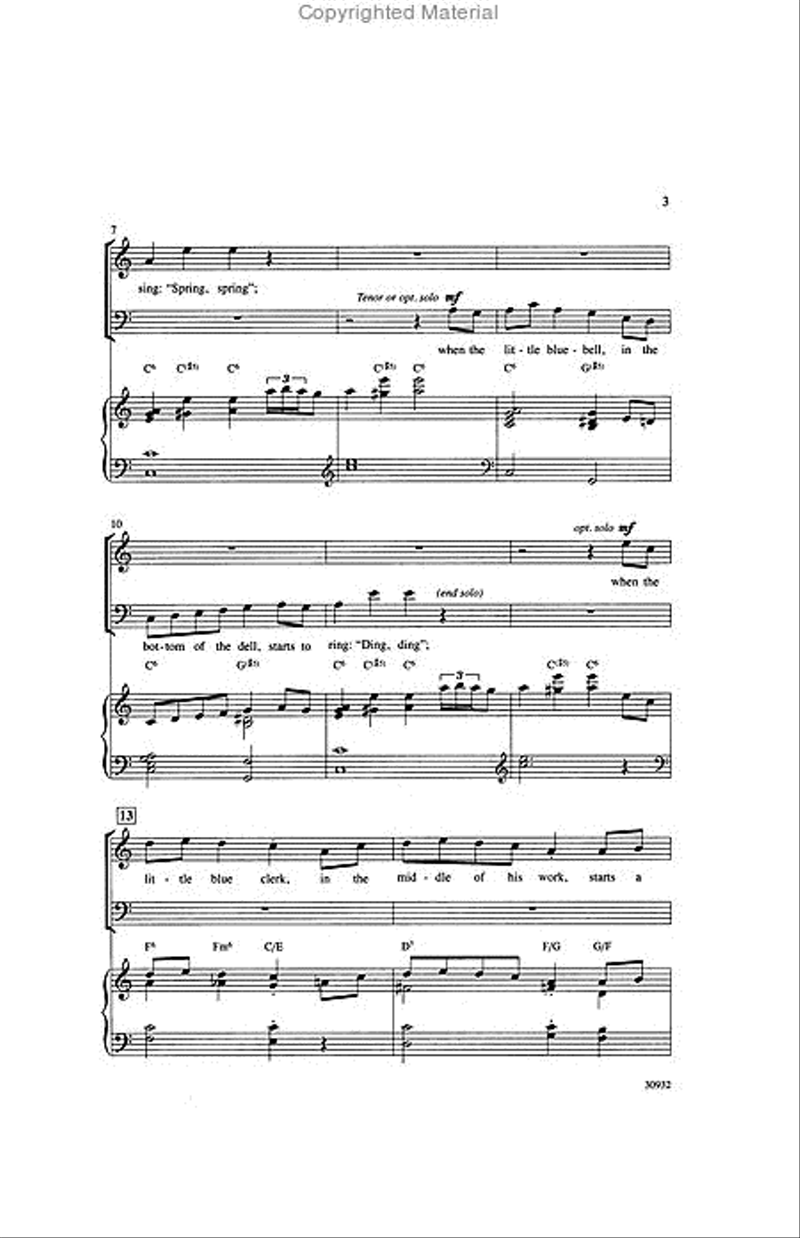 Let's Do It (Let's Fall in Love) 4-Part scores gallery preview page 14