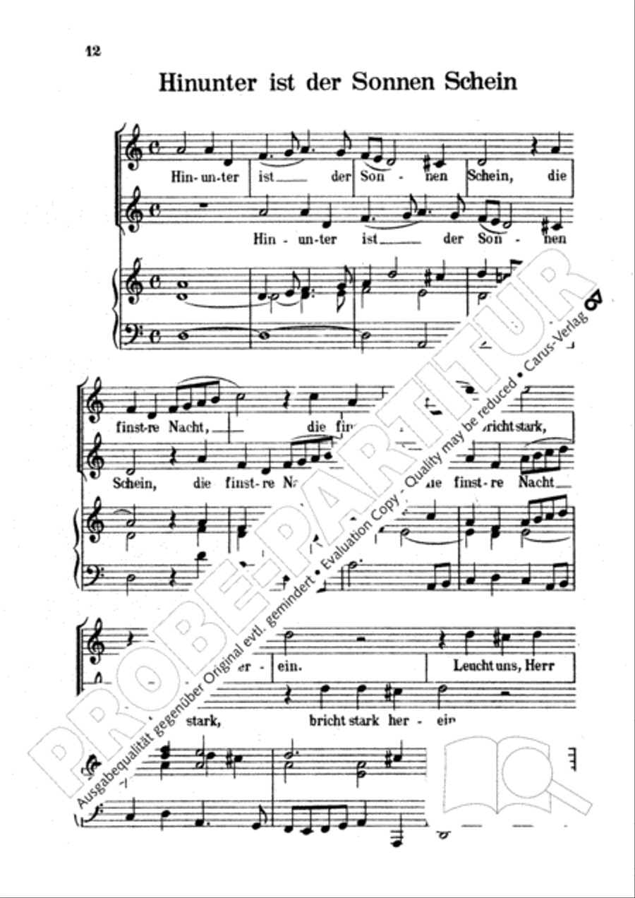 Stern: Der Choral im Kanon Choir scores gallery preview page 14