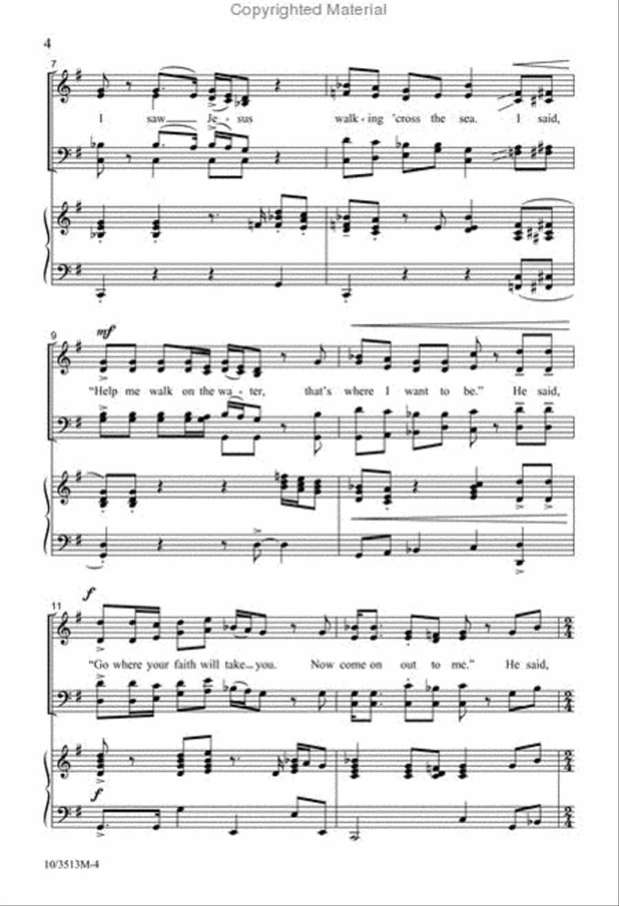 Walking 'Cross the Sea 4-Part scores gallery preview page 3