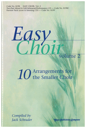 Book cover for Easy Choir, Vol. 2