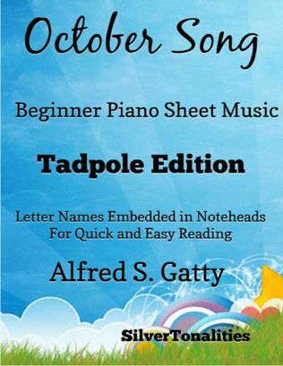 Book cover for October Song Beginner Piano Sheet Music 2nd Edition