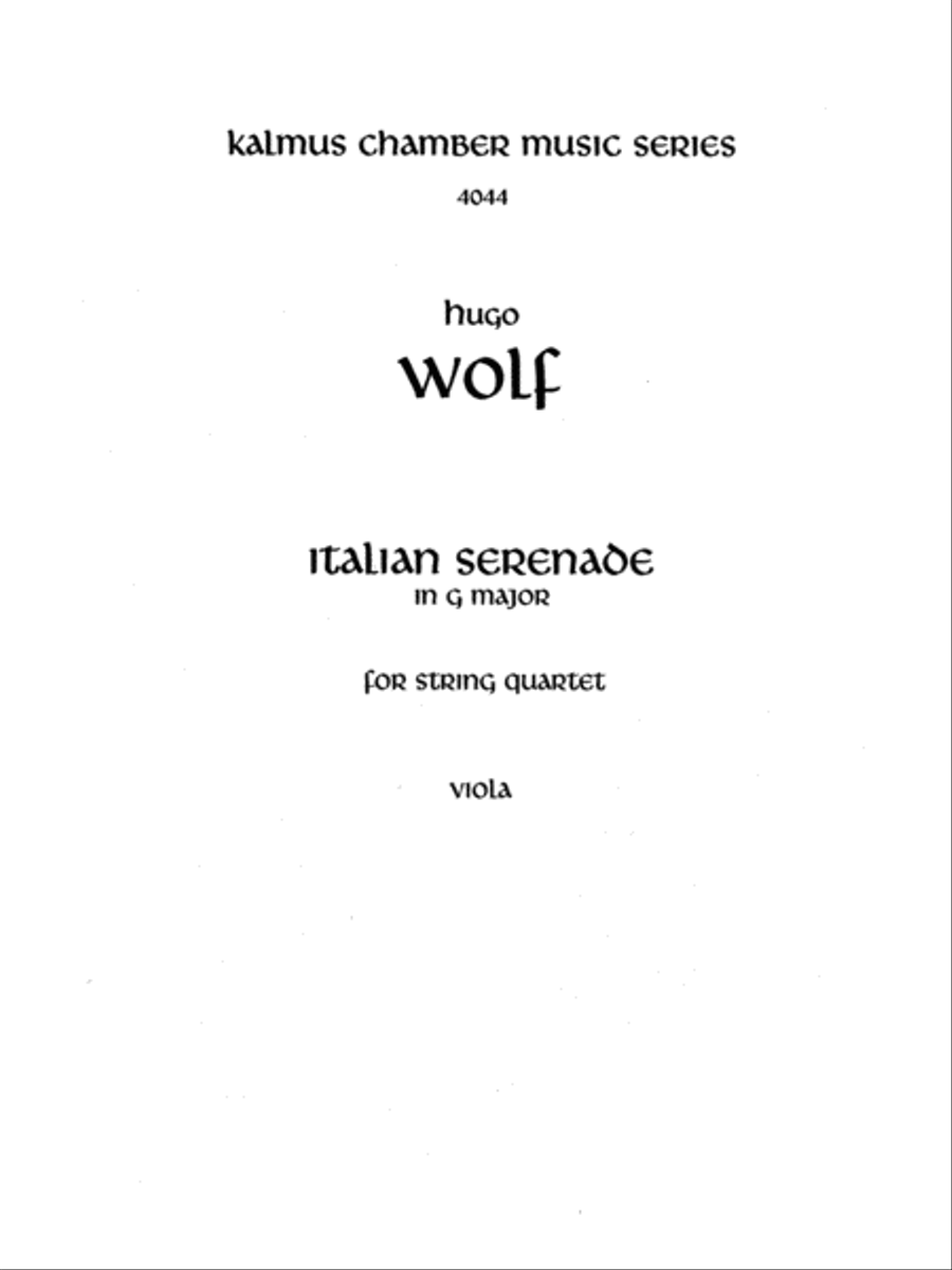 Italian Serenade String Quartet scores gallery preview page 2