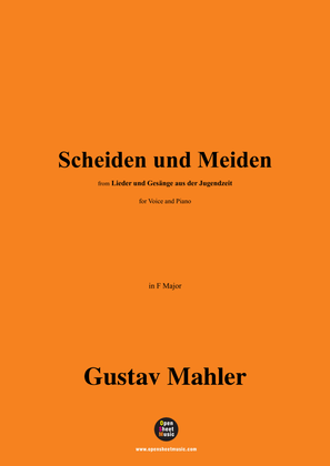 Book cover for G. Mahler-Scheiden und Meiden,in F Major