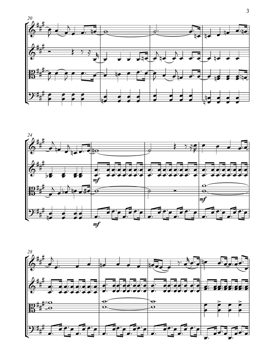 California Girls String Quartet scores gallery preview page 3