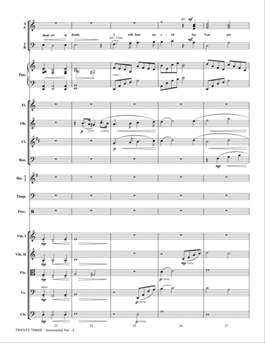 Twenty-Three (arr. Phillip Keveren) - Full Score Choir scores gallery preview page 6