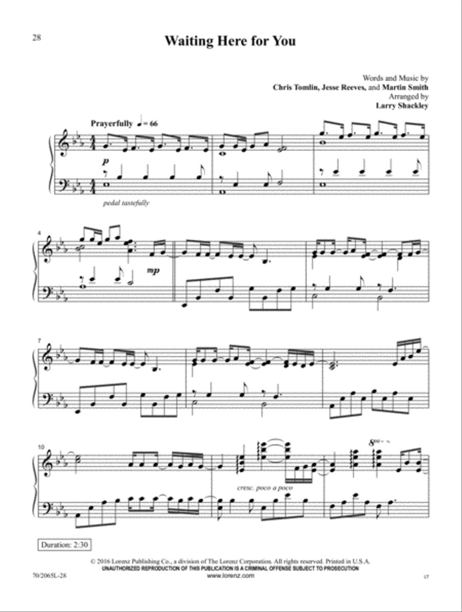 Lord of All Creation Piano Solo scores gallery preview page 13
