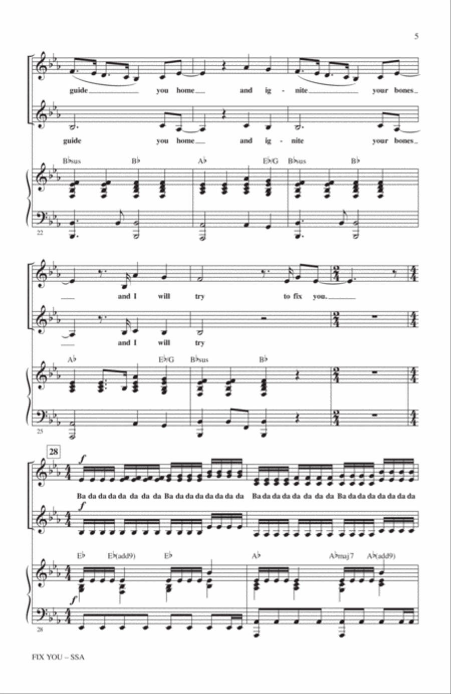 Fix You SSA scores gallery preview page 4