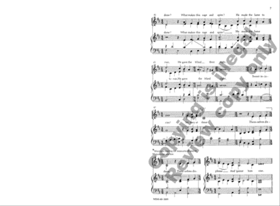 My Song Is Love Unknown 4-Part scores gallery preview page 7