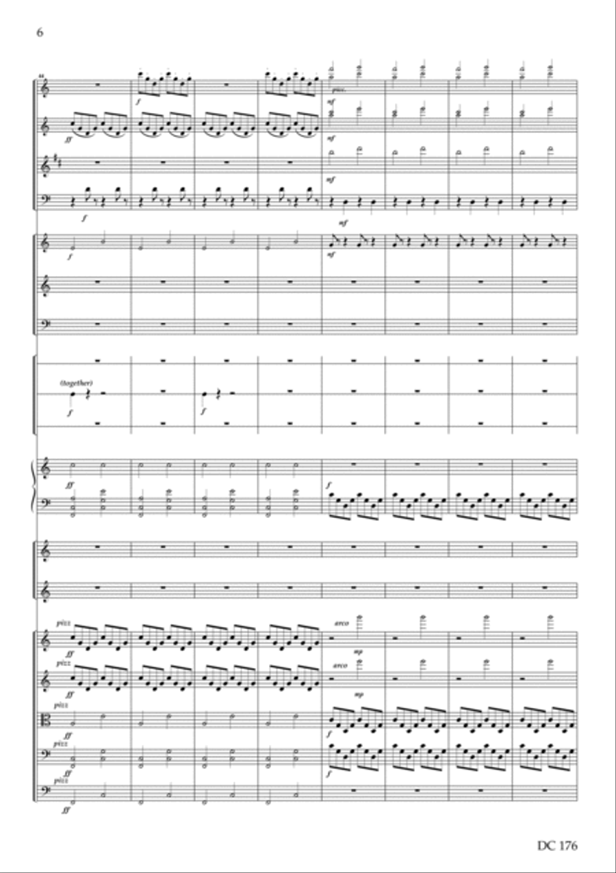 Ecocycle [Symphony No.4] - score only Percussion Ensemble scores gallery preview page 6