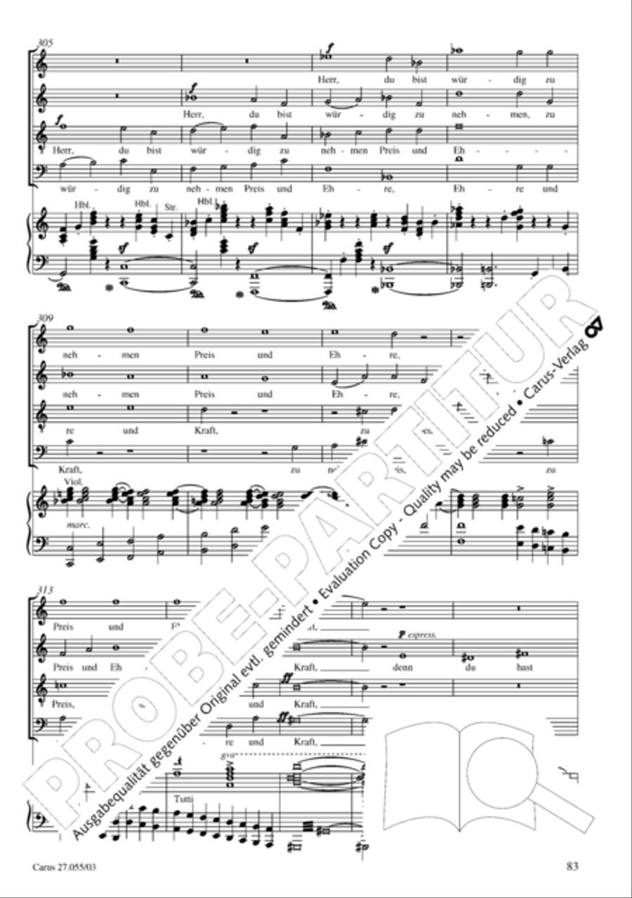 Ein Deutsches Requiem (German Requiem) 4-Part scores gallery preview page 86