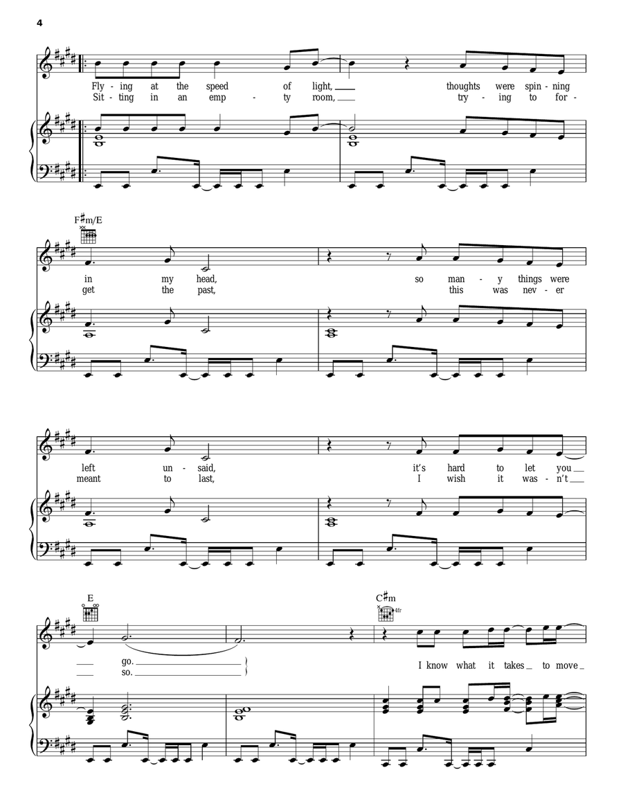 Waiting For The End Piano, Vocal, Guitar scores gallery preview page 4