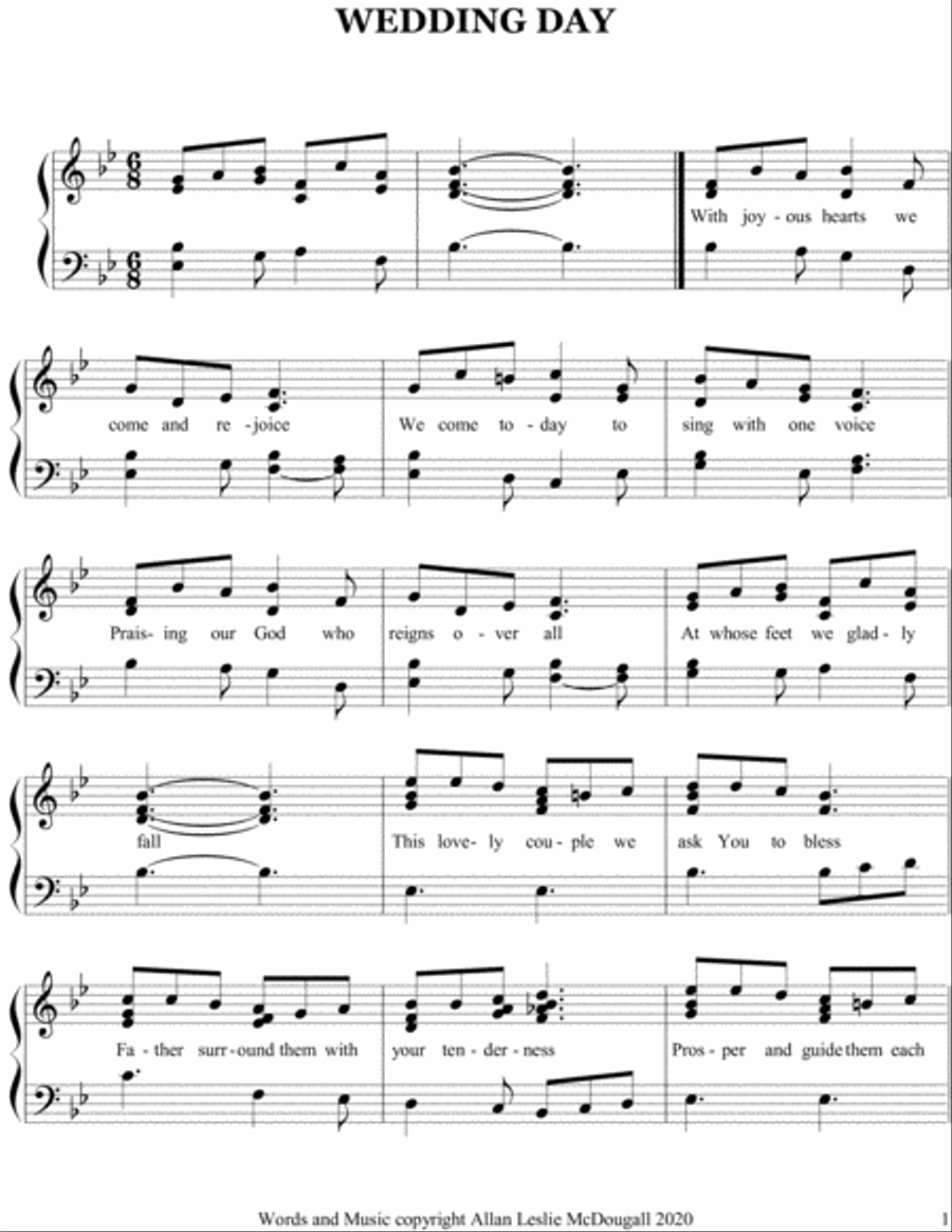 Wedding Day Voice scores gallery preview page 1