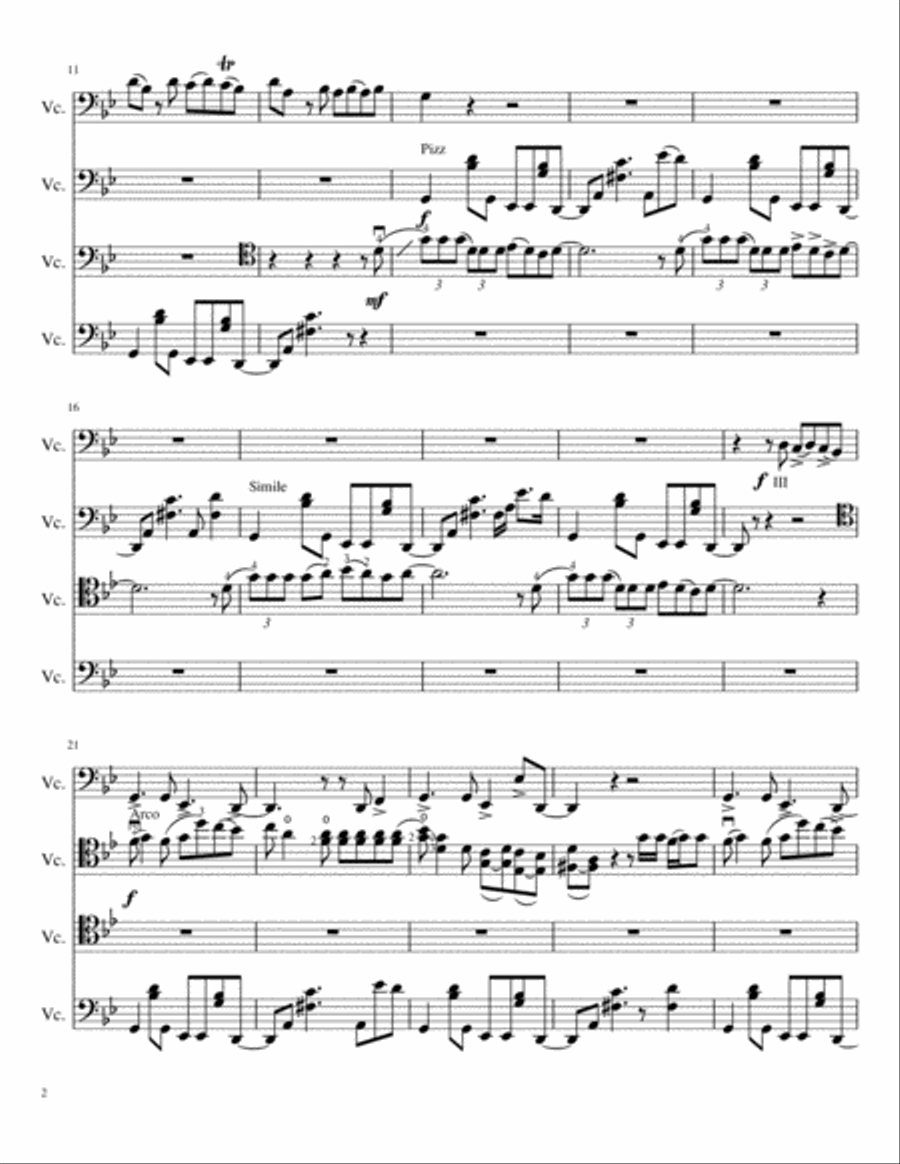 Havana String Quartet scores gallery preview page 2