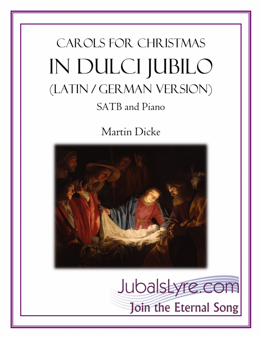 In dulci jubilo (SATB and Piano - Latin/German Version) 4-Part scores gallery preview page 1