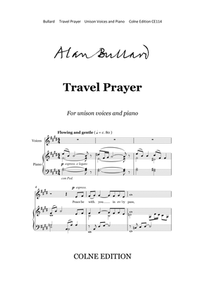 Travel Prayer (unison voices and piano)