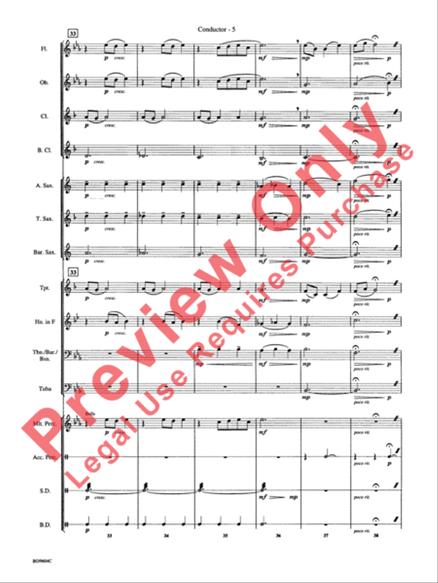 Canticle Canticle Concert Band scores gallery preview page 8