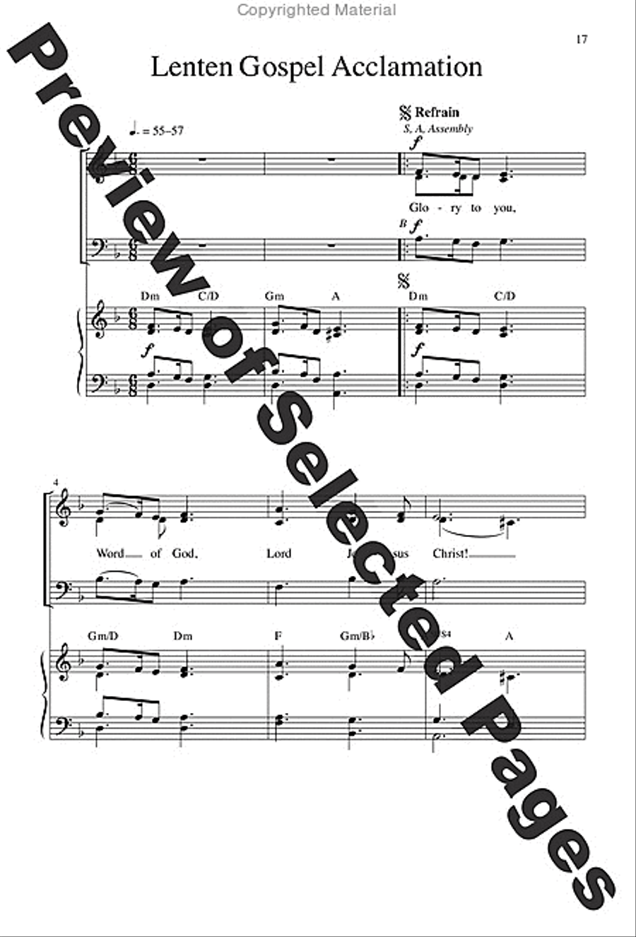Mass of Joy and Peace - Choral / Accompaniment Edition 3-Part scores gallery preview page 10