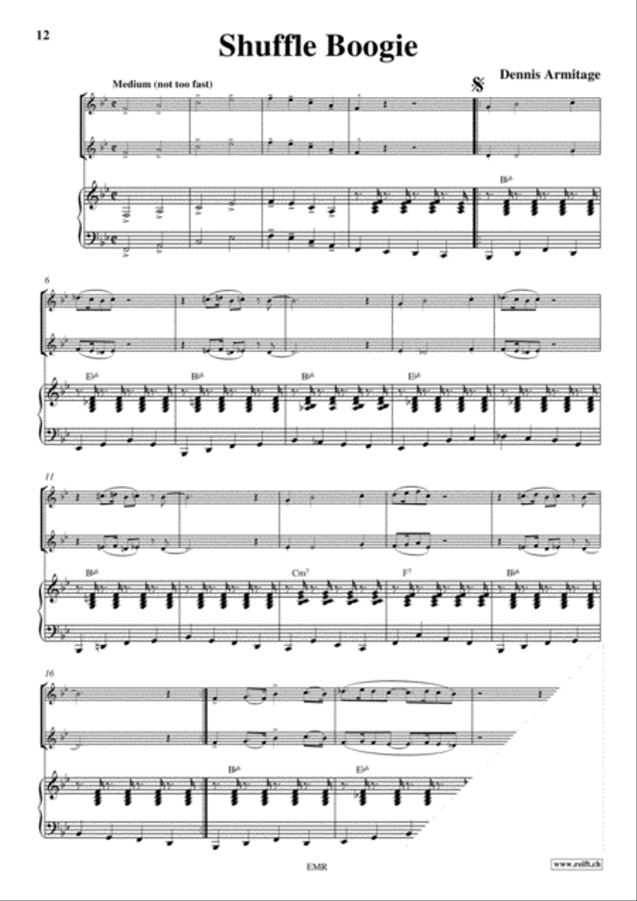 Boogie Tenor Saxophone scores gallery preview page 6