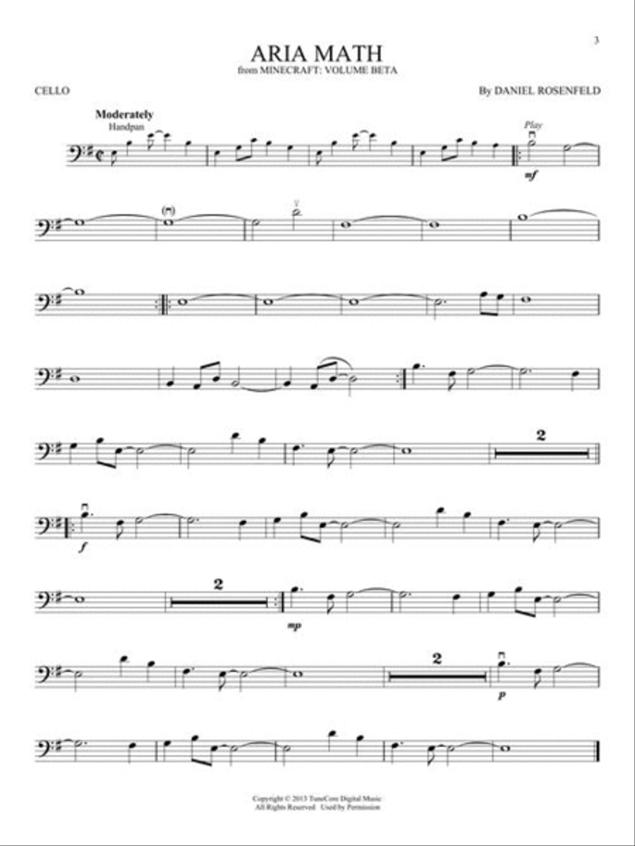 Minecraft – Music from the Video Game Series Cello scores gallery preview page 5