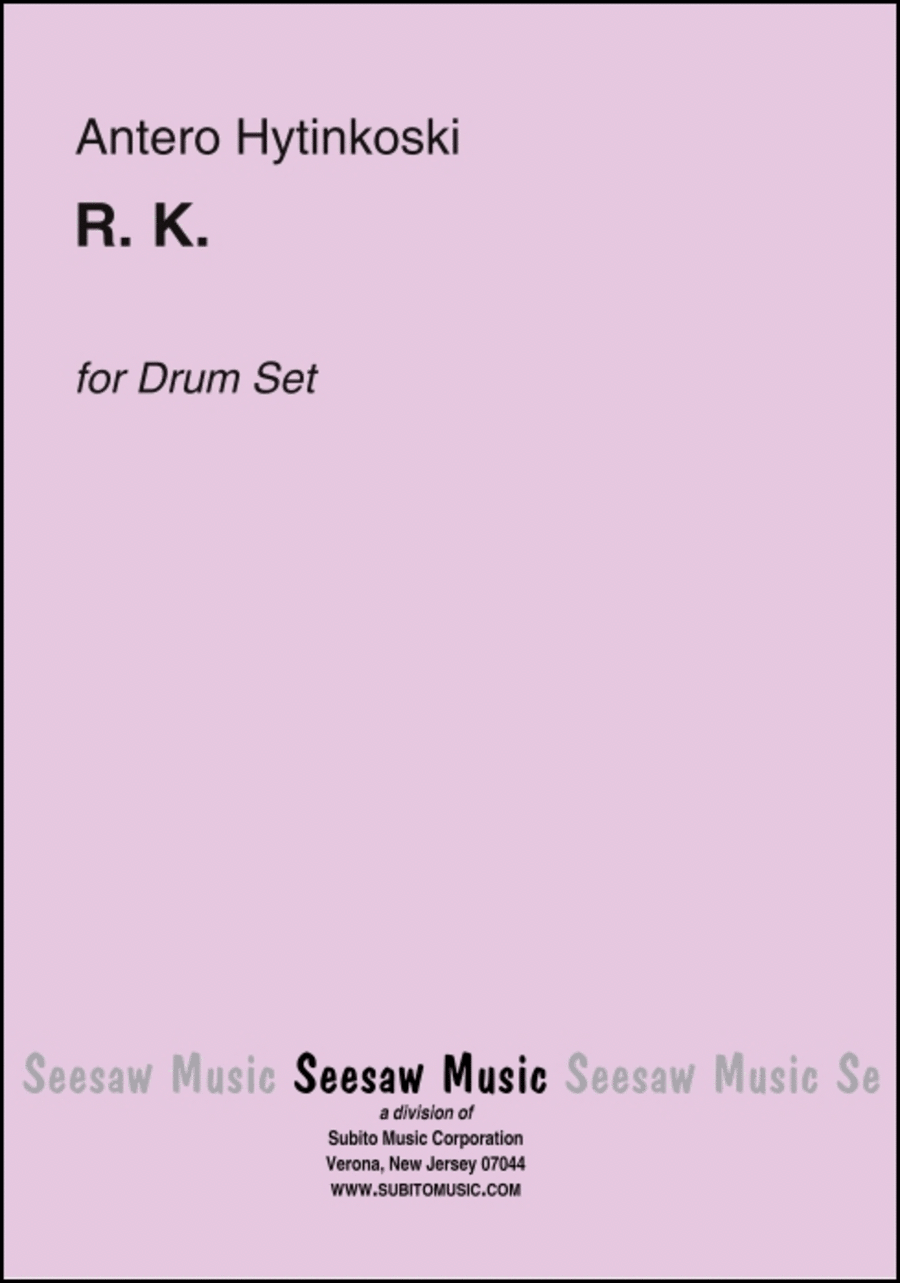R. K. Drum Set scores gallery preview page 1