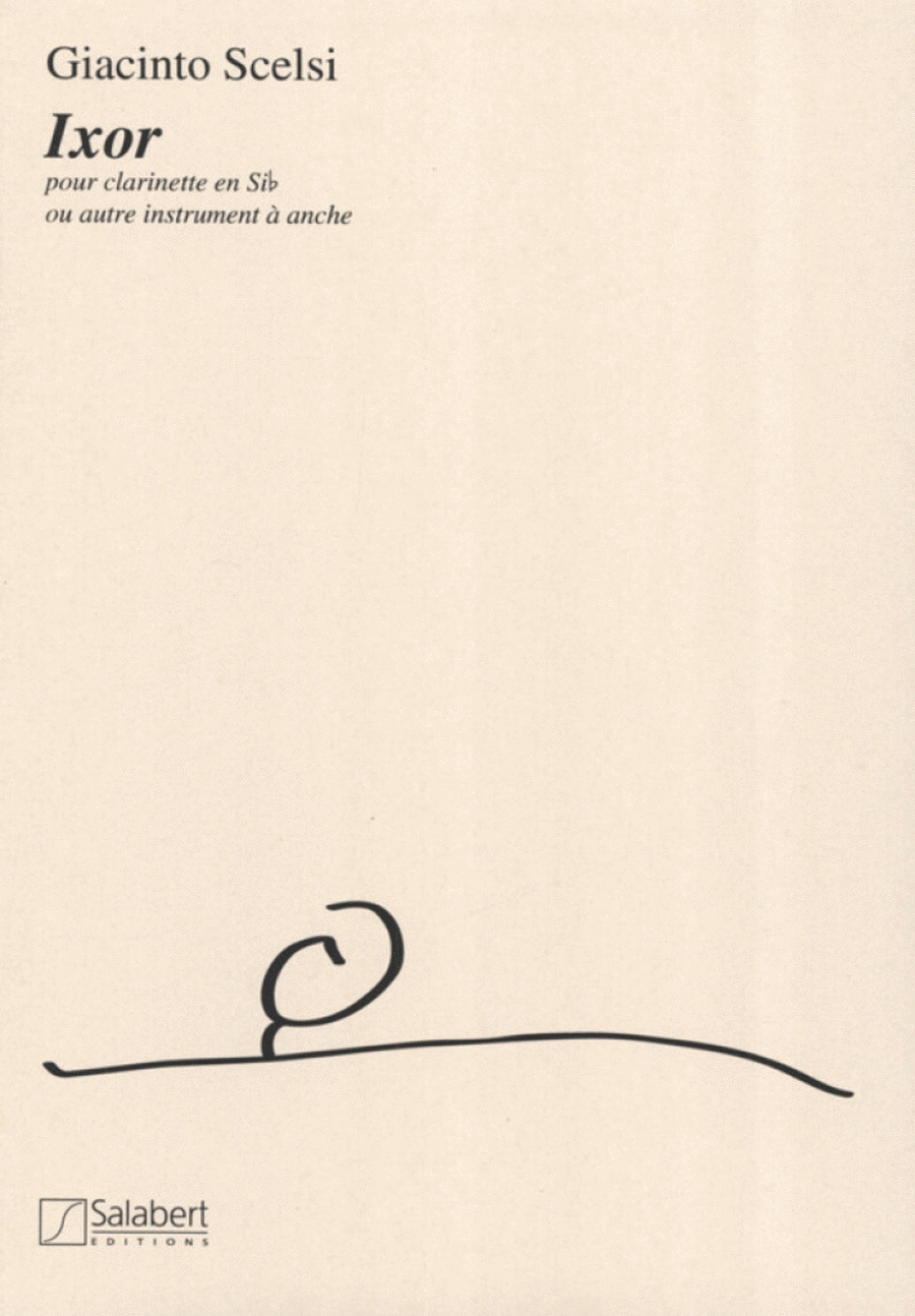 Ixor Clarinette Seule Clarinet Solo scores gallery preview page 1