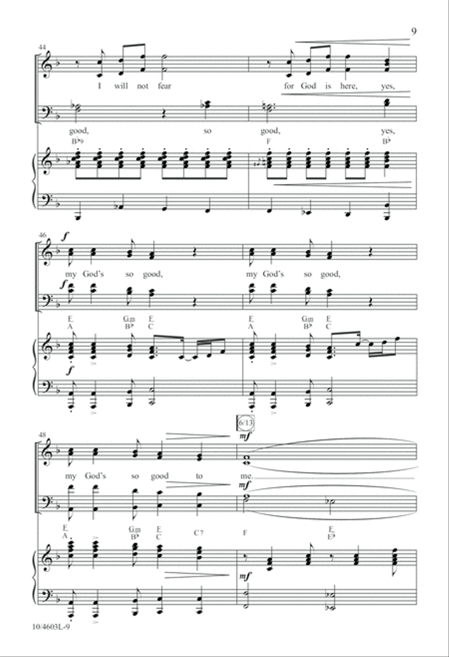 My God's So Good to Me 4-Part scores gallery preview page 10