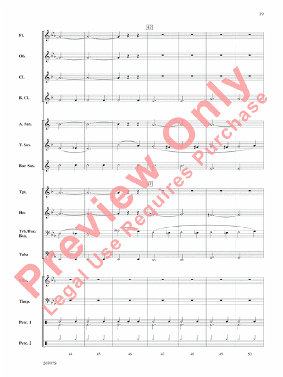 The Wizard of Oz, Themes from Concert Band scores gallery preview page 20