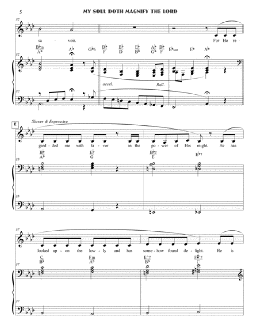 My Soul Doth Magnify the Lord (The Magnificat) Small Ensemble scores gallery preview page 5