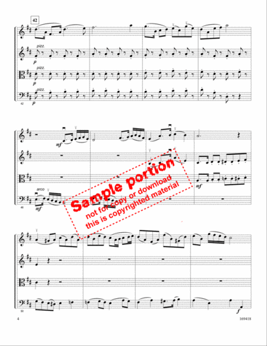 And Can It Be String Quartet scores gallery preview page 3