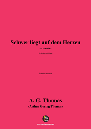 A. G. Thomas-Schwer liegt auf dem Herzen,from Nadeshda,in f sharp minor