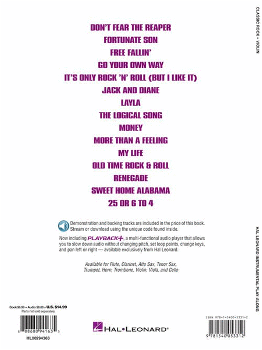 Classic Rock Violin scores gallery preview page 6