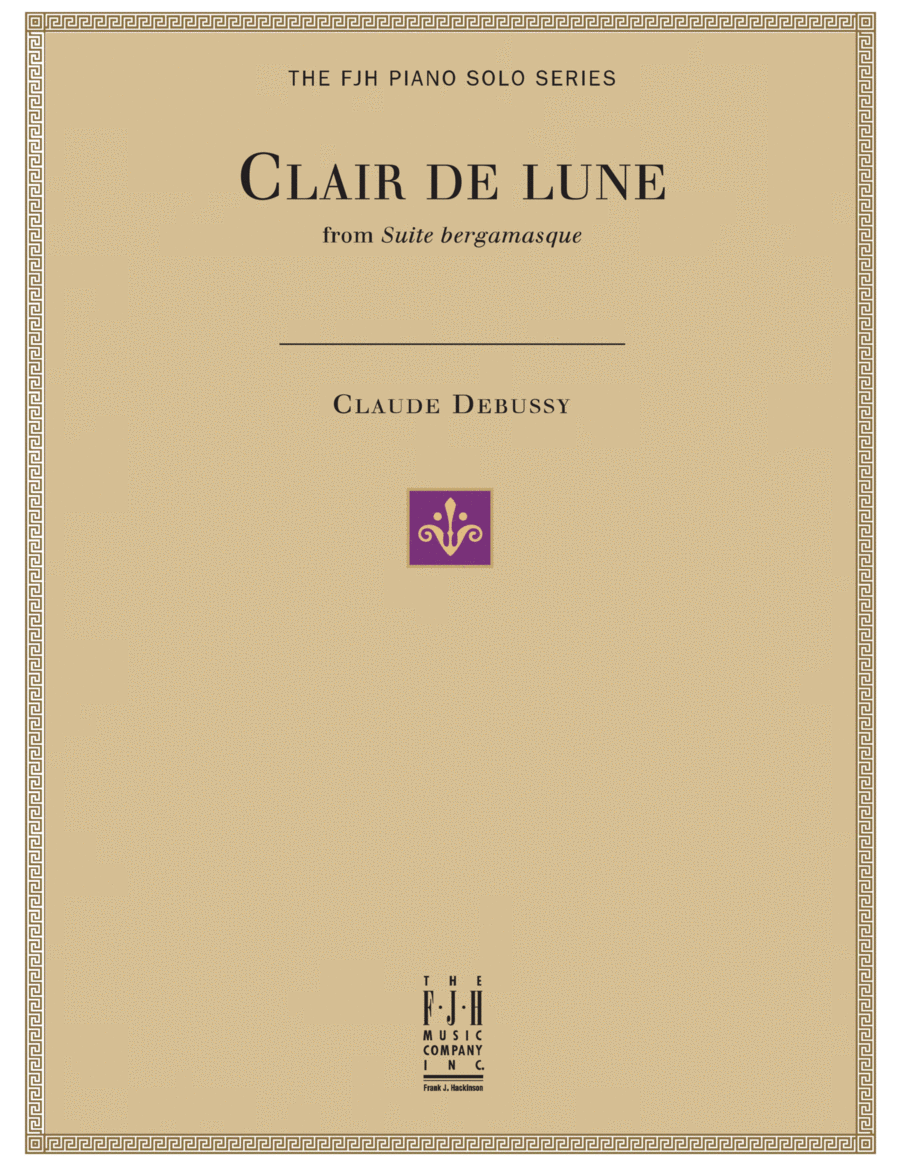 Clair de lune from Suite bergamasque Piano Solo scores gallery preview page 1